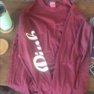 PINK Victoria's Secret Tops - Small VS pink long sleeve tee PINK Victoria's Secret Tops - Small VS pink long sleeve tee